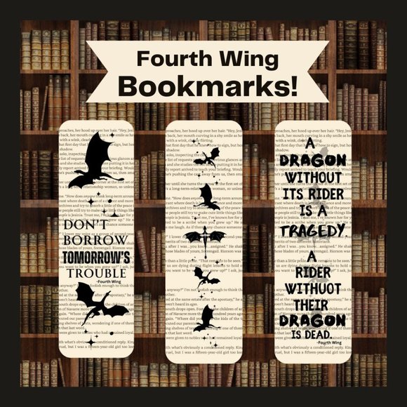 Other - Fourth Wing Inspired Bookmark Set!